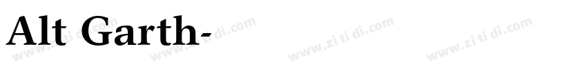 Alt Garth字体转换